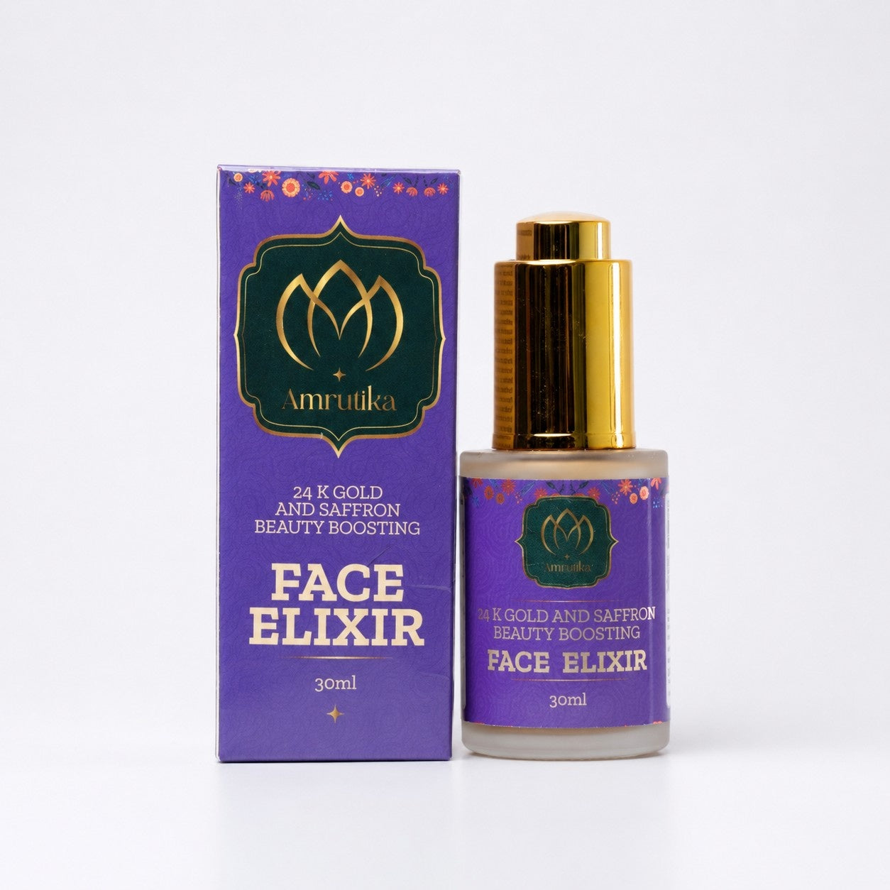 Amrutika 24K Gold & Saffron Glowing Face Elixir
