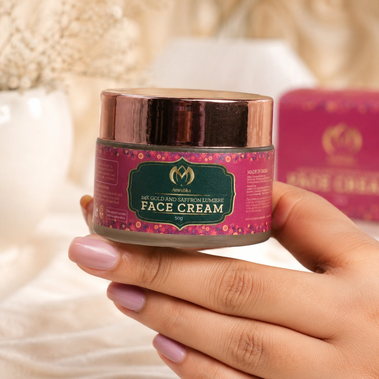 Amrutika Kumkumadi 24K Gold Brightening Face Cream