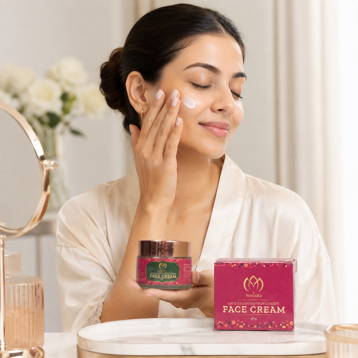 Amrutika Kumkumadi 24K Gold Brightening Face Cream