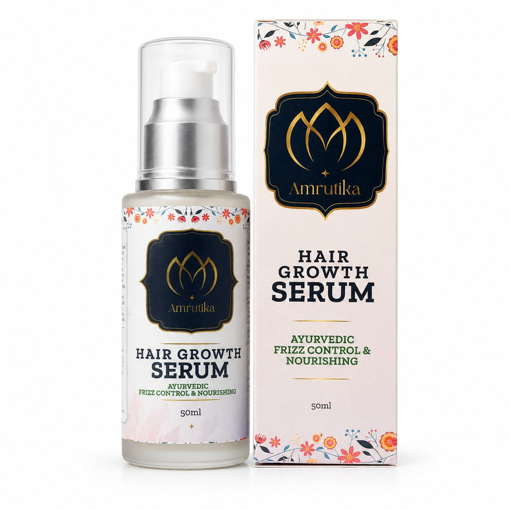 Amrutika Ayurvedic Frizz Control Hair Growth Serum