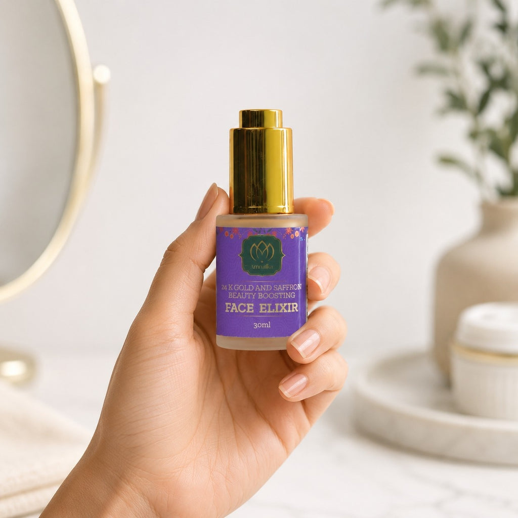 Amrutika 24K Gold & Saffron Glowing Face Elixir